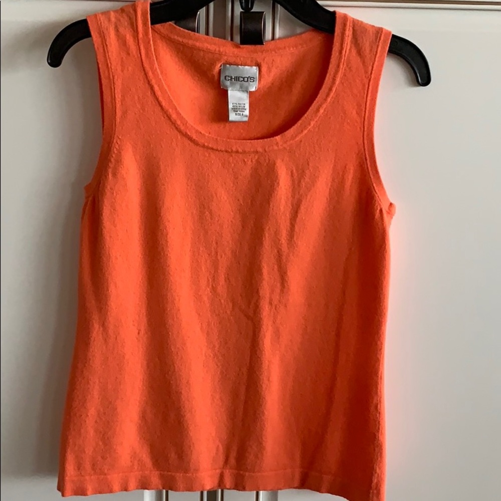 Chico’s orange tank top